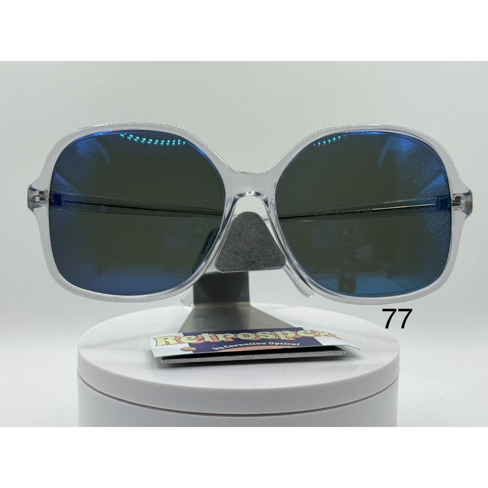 Vintage Oversize Sunglasses NOS Huge Style | Polarized Grey Mirrored Sun Lens